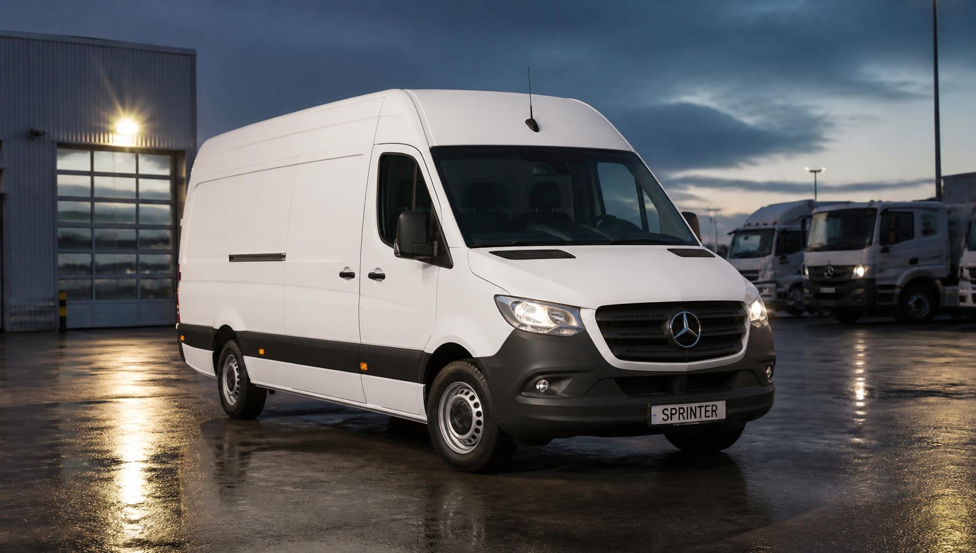 Dodávka Mercedes-Benz Sprinter na skladové ploše Vans Centre